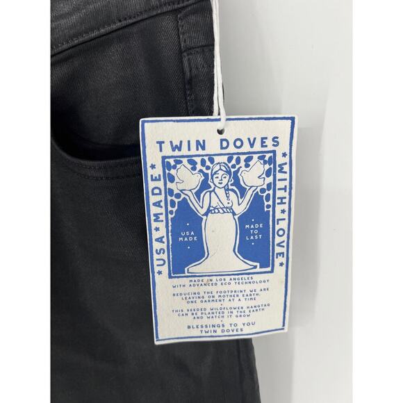 Tuckernuck Twin Doves Coated Black Tower High Pencil NWT Size 24 - Picture 11 of 12